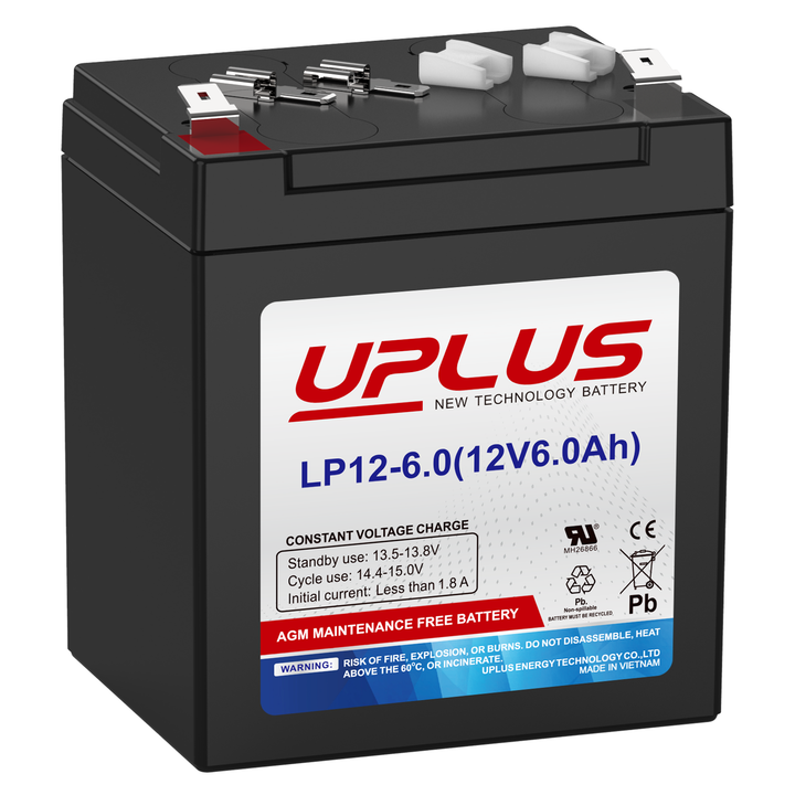 UPLUS 12V 6Ah Rechargeable AGM Battery