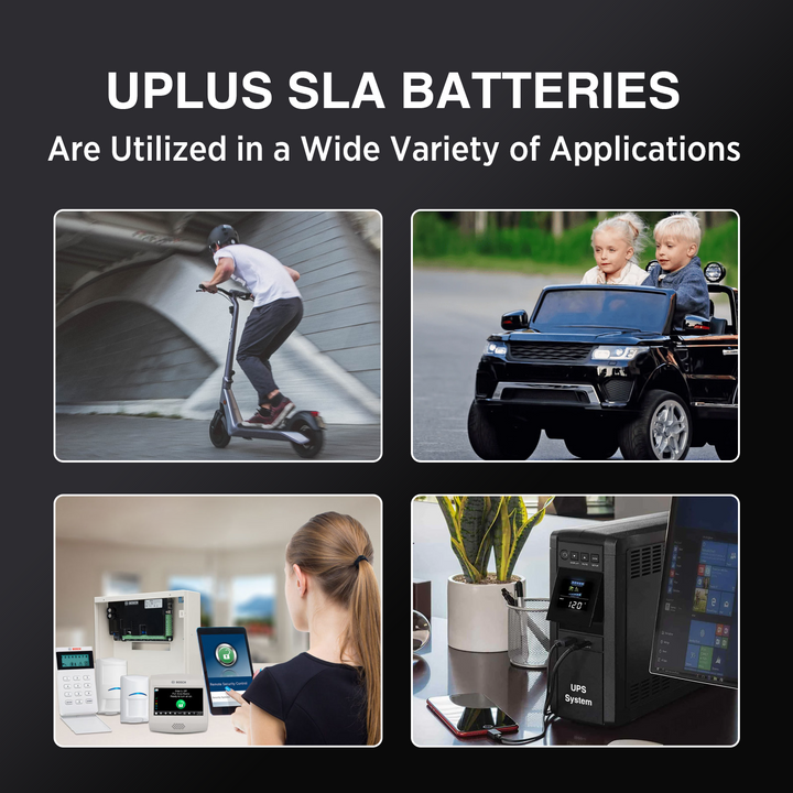 UPLUS 12V 8Ah Rechargeable AGM Battery  1-4