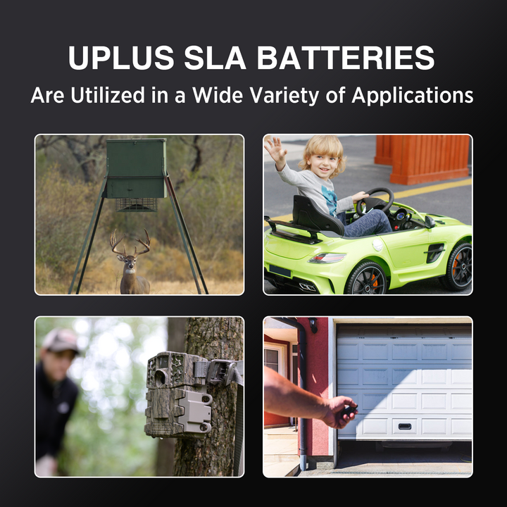 UPLUS 6V 4.5Ah Rechargeable AGM Battery 1-3