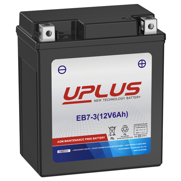 UPLUS YTX7L-BS 12v 6ah battery