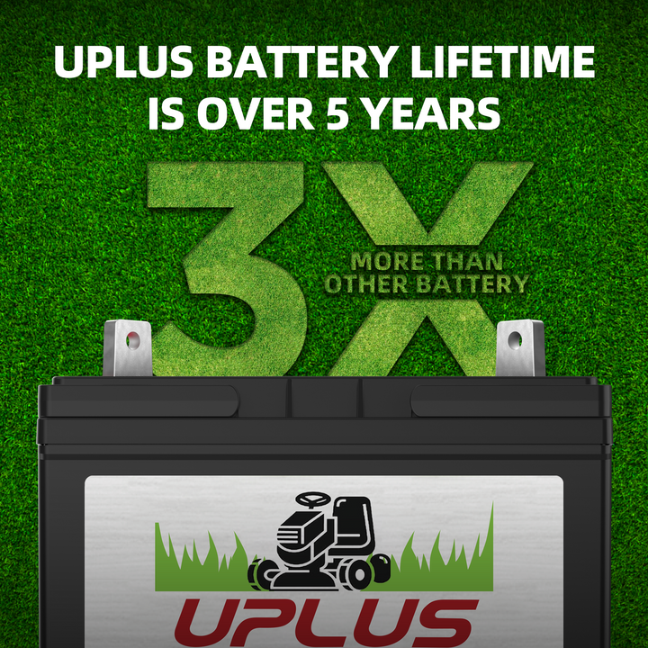 Uplus U1 250 CCA riding lawnmower battery lifespan