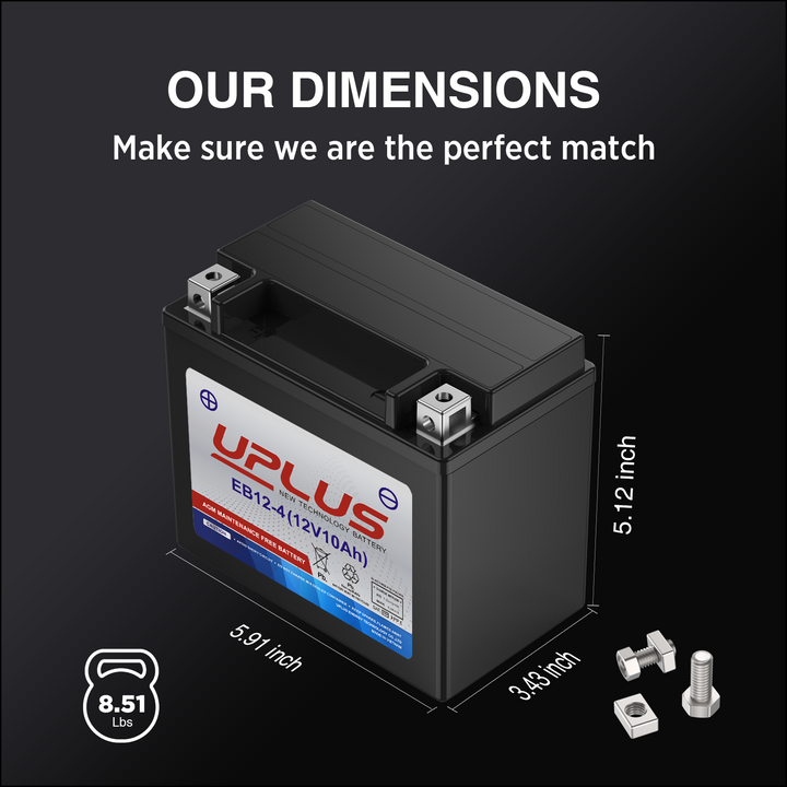 Uplus YTX12-BS powersport battery  1-9
