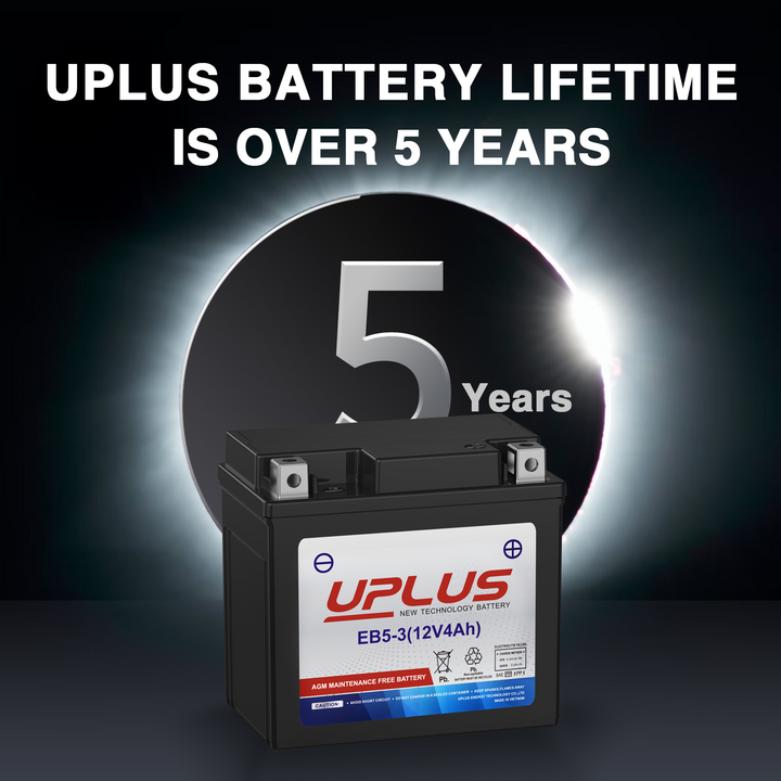 Uplus YTX5L agm battery  lifespan